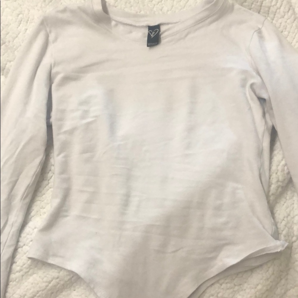 White Long Sleeve Body Suit